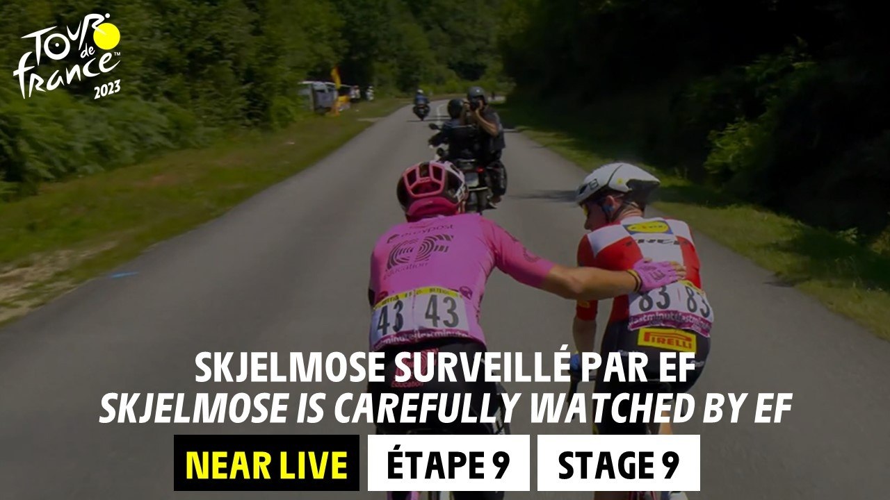 Skjelmose carefully watched by EF Education EasyPost - Stage 9 - Tour de France 2023