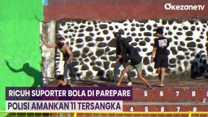 Suporter Bola di Parepare Saling Serang dengan Batu, Polisi Amankan 11 Tersangka