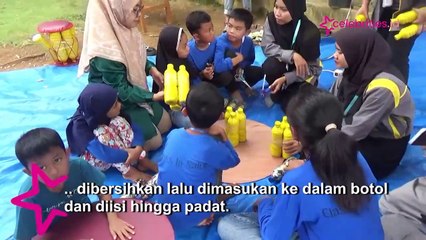 Asyiknya Belajar Membuat Ecobrick saat Libur, Manfaatkan Limbah Sampah Plastik