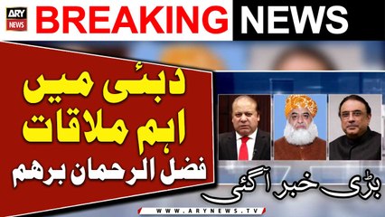 Fazal-ur-Rehman's reservations on Zardari, Nawaz meeting in Dubai