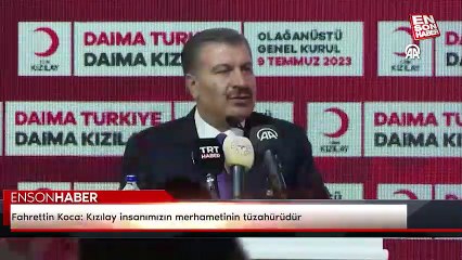Fahrettin Koca: Kızılay insanımızın merhametinin tüzahürüdür