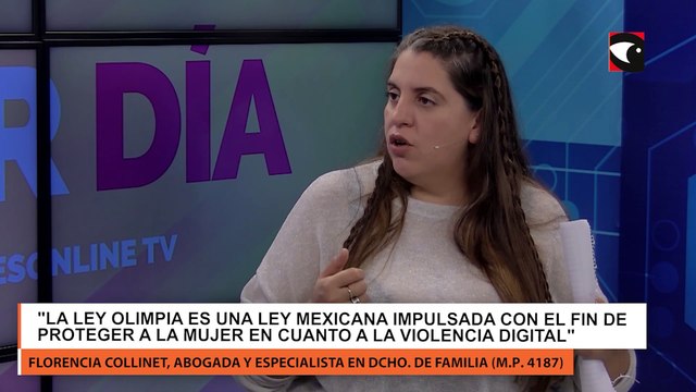 Florencia Collinet, abogada y especialista en derecho de familia (M.P. 4187), habló acerca de la Ley Belén y la Ley Olimpia