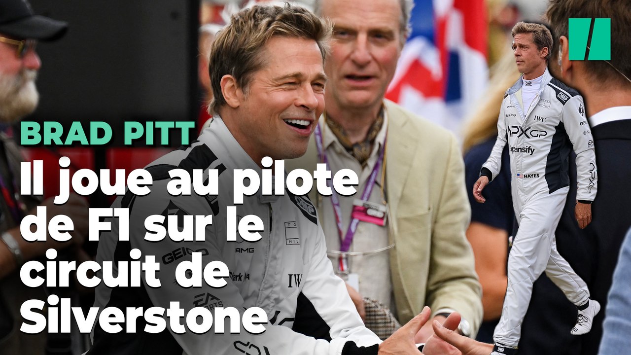 Brad Pitt était la star du GP de Grande-Bretagne sur le circuit de Silverstone en combinaison de Formule 1