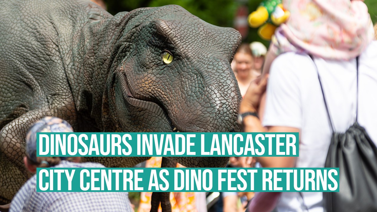 Dinosaurs invade Lancaster as Dino Fest returns to the city centre