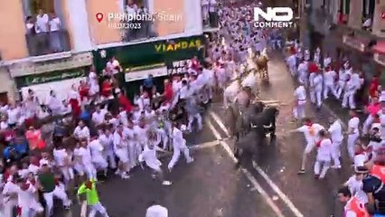 Cinco heridos en el tercer encierro de los Sanfermines