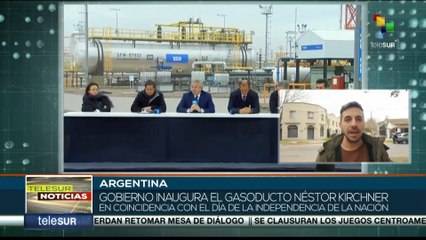 Download Video: Gobierno Argentino inaugura gasoducto coincidiendo con el Día de la Independencia