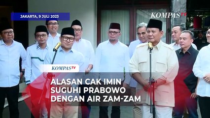 Alasan Cak Imin Suguhi Prabowo dengan Air Zam-zam Sepulang dari Haji