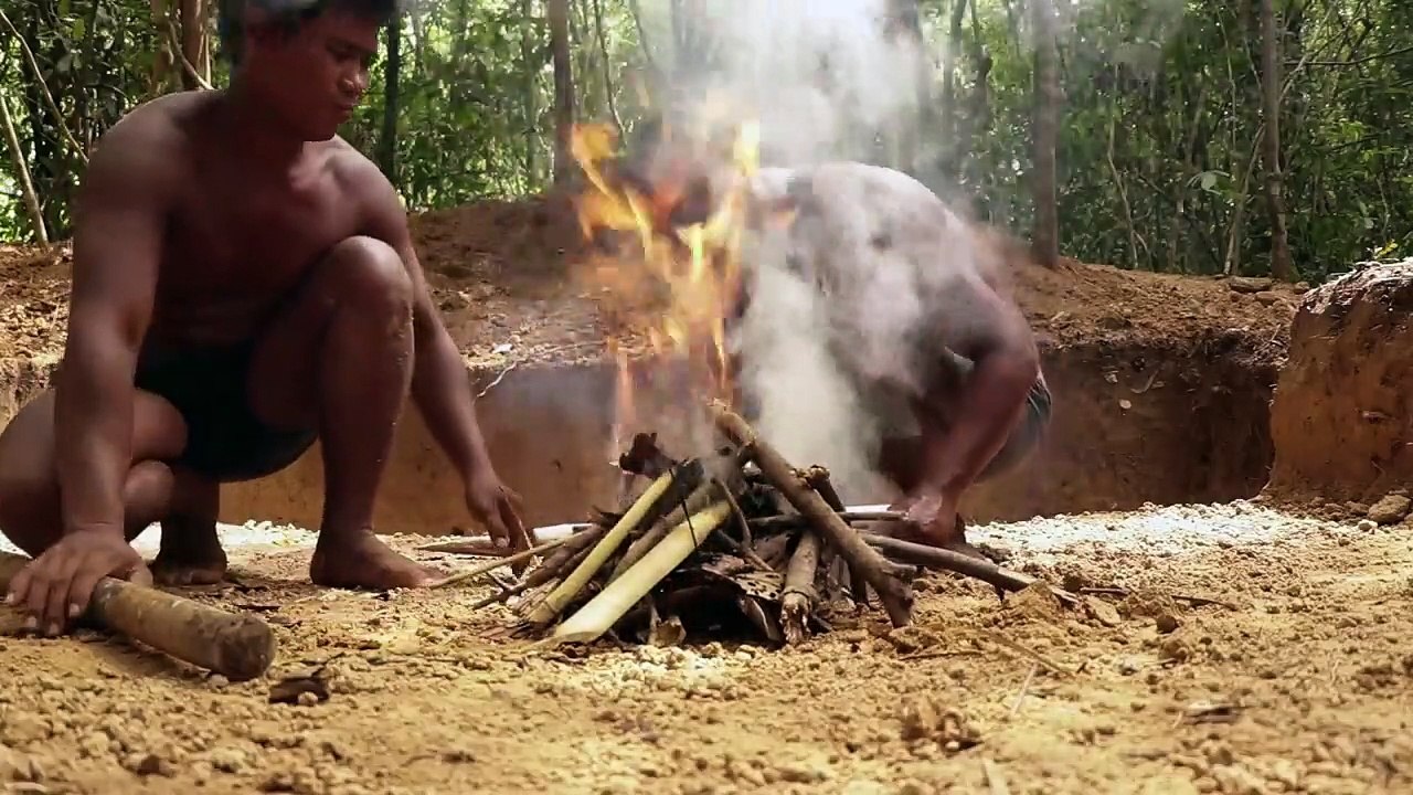 Build Greatness Underground Temple Swimming Pool Construction Bushmen Designed #Part2.