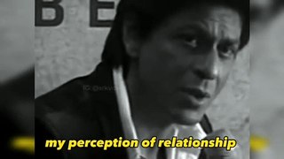 True meaning of love by king of romance #ShahRukhKhan