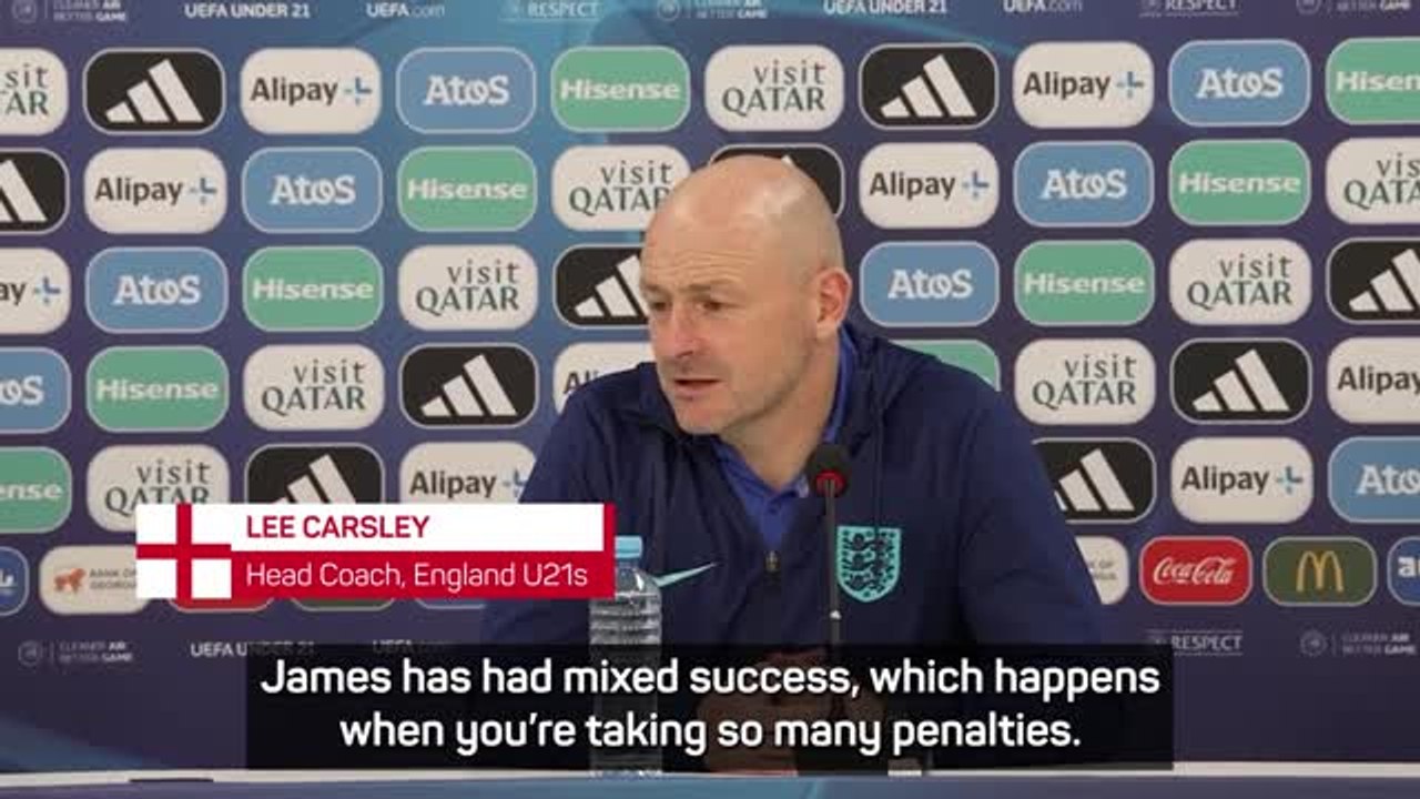 Carsley full of praise for England's penalty hero Trafford