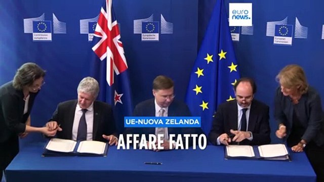 Unione europea e Nuova Zelanda hanno firmato un accordo di libero scambio