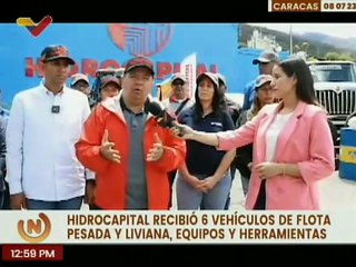 Gobierno Nacional entrega vehículos, equipos y maquinarias a Hidrocapital