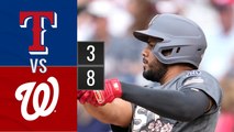 Resumen Rangers de Texas vs Nacionales de Washington | MLB 08-07-2023