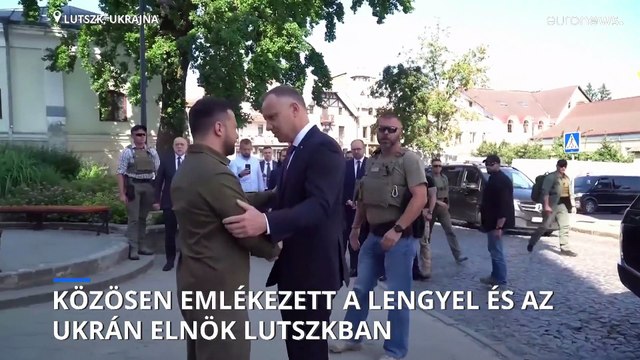 Közösen emlékezett az lengyel és az ukrán elnök a volhíniai mészárlás áldozataira