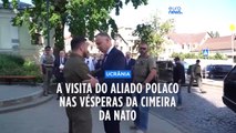 Presidente polaco visita Ucrânia nas vésperas da cimeira da NATO