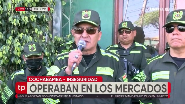 Capturan a 58 personas que están ligadas con hechos delincuenciales en mercados de Cochabamba