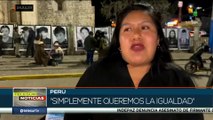 Familiares de víctimas de la represion en Perú exigen justicia