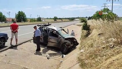 6 blessés dans la collision de deux voitures à Keşan