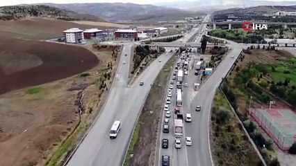 43 ilin geçiş güzergahı yine kilitlendi; kazalar meydana geldi, yaralılar var!