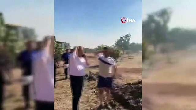 Didim'de korkutan zeytinlik yangını