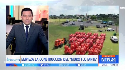 Texas comienza la construcción del "muro flotante" para frenar a los migrantes y ya recibió una demanda