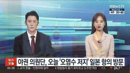 야권 의원단, 오늘 '오염수 저지' 일본 항의 방문