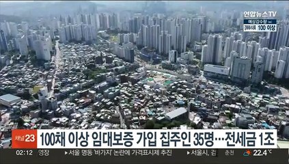 100채 이상 임대보증 가입 집주인 35명…전세금 1조원 육박