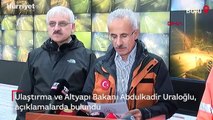 Ulaştırma ve Altyapı Bakanı Abdulkadir Uraloğlu, açıklamalarda bulundu