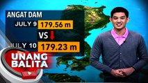 Water level sa Angat dam, patuloy ang pagbaba; Iba pang dam sa bansa, bumaba rin ang water level - Weather update today as of 7:25 a.m. (July 10, 2023)| UB