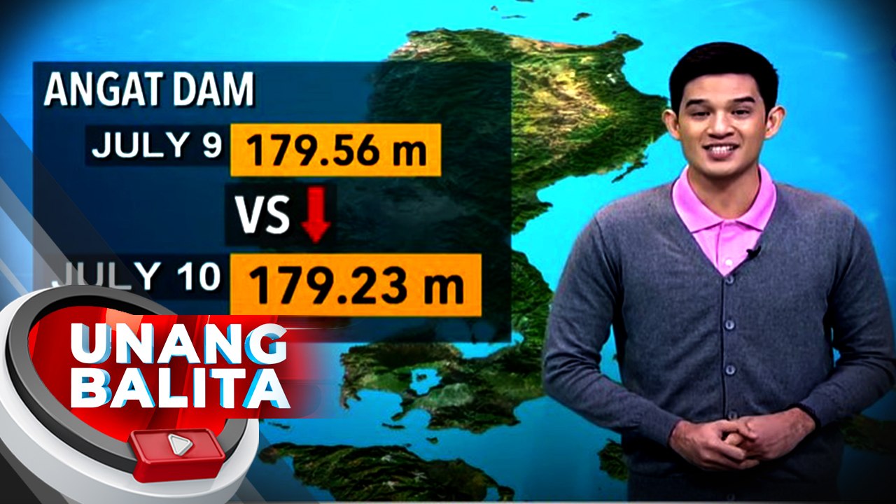 Water level sa Angat dam, patuloy ang pagbaba; Iba pang dam sa bansa, bumaba rin ang water level - Weather update today as of 7:25 a.m. (July 10, 2023)| UB