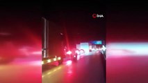 TEM Otoyolu'ndaki heyelan sebebiyle Ankara-İstanbul yolu trafiğe kapandı