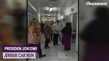 Cak Nun Dirawat karena Pendarahan Otak, Presiden Jokowi Datang Menjenguk