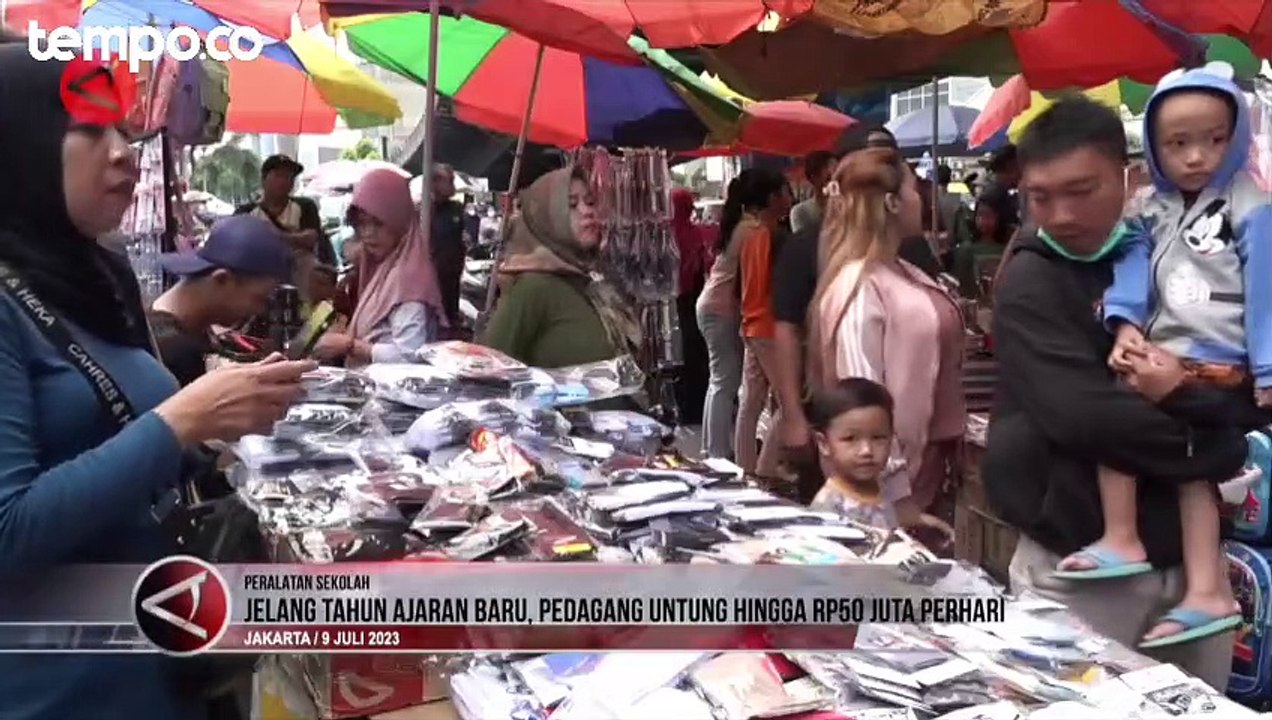 Jelang Tahun Ajaran Baru, Pedagang Perlengkapan Sekolah Untung Rp 50 Juta per Hari
