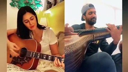 Katrina Kaif and Vicky Kaushal dancing together after their Marriage(360P)