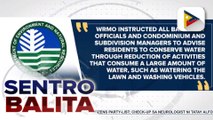 Guidelines sa pagtitipid ng tubig sa mga barangay, condominiums, at subdivisions sa Metro Manila, inilatag ng DENR-WRMO
