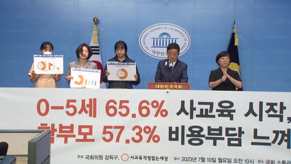 초등 입학 전 사교육 65%..."3백만원 이상" 서울이 3배 / YTN