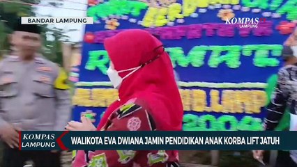 Wali Kota Eva Dwiana Jamin Pendidikan Anak Korban Lift Jatuh