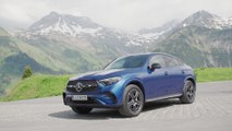 The new Mercedes-Benz GLC 400 e 4MATIC Coupe Exterior Design in Spectral blue