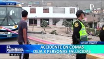 Comas: Trágico accidente de tránsito en Pasamayito deja múltiples heridos y muertos