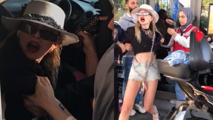 Gözaltına alınınca polis merkezini birbirine kattı