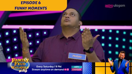 Funny Moments | Episode 6 | Family Feud Malaysia Tamil