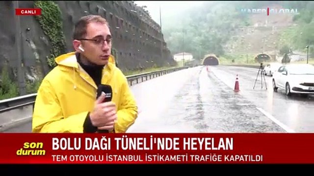Bolu Dağı Tüneli çıkışında heyelan! Yol açma çalışmaları sürüyor