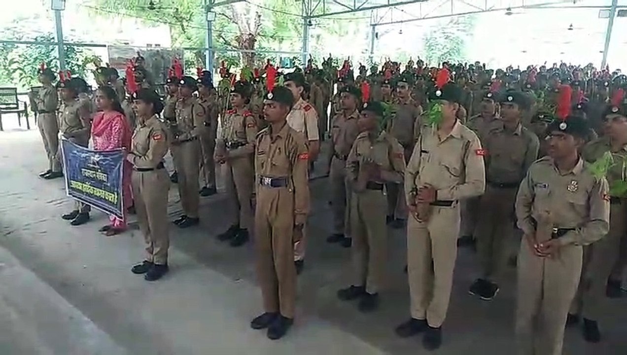 हरियाळो राजस्थान:  भीलवाड़ा में 400 कैडेट्स ने दिखाया उत्साह, पौधे लगा ली देखभाल की शपथ