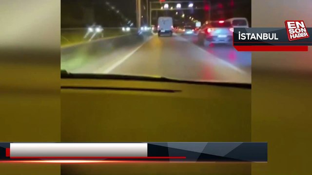 Şile Otoyolunda makas atarak ilerleyen sürücüye ceza