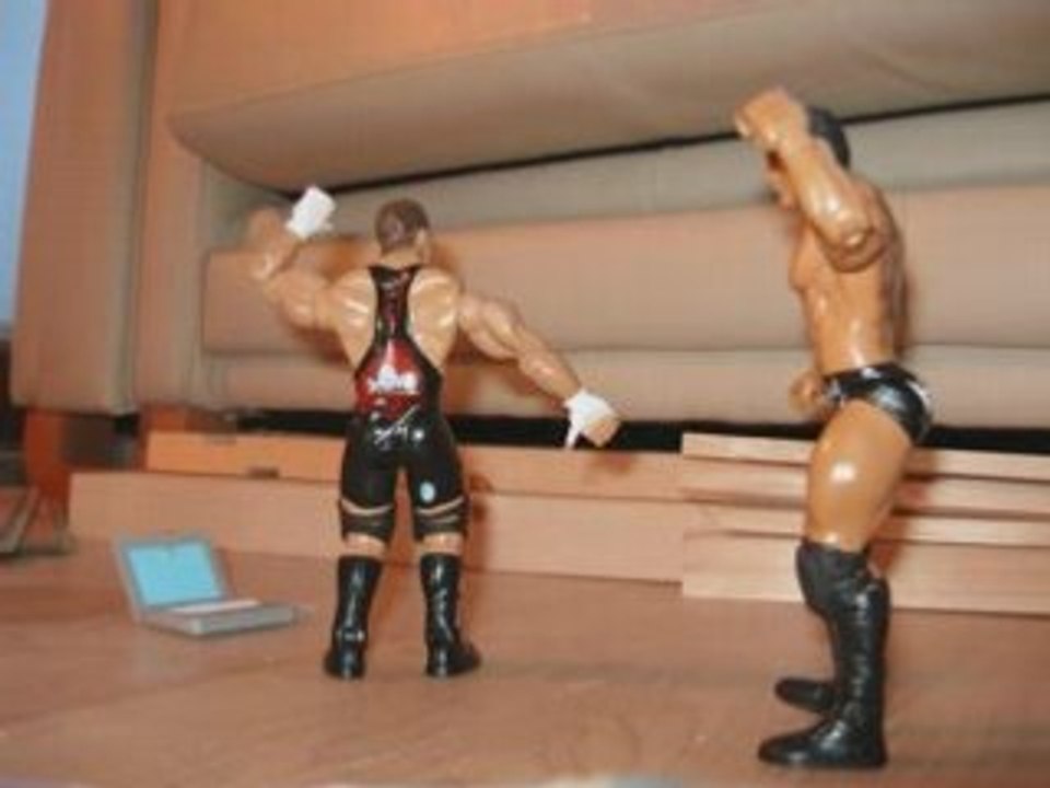 wwe figures spear on Rvd