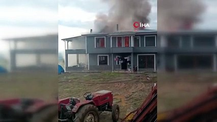 Sobayı benzinle yakmak istedi, evi yaktı