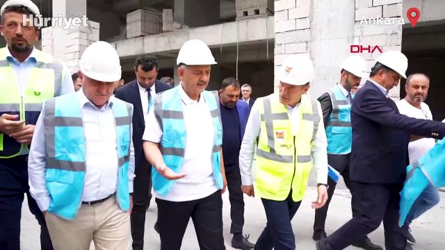 Bakan Özhaseki ve Bak'tan Abdi İpekçi Spor Kompleksi inşaatına ziyaret