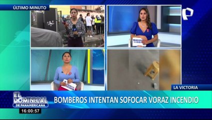 Download Video: Bomberos intentan sofocar voraz incendio en La Victoria