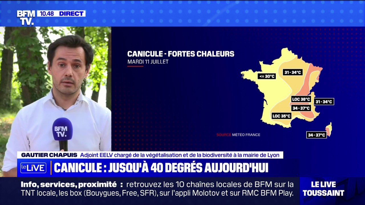Gautier Chapuis, adjoint EELV à la mairie de Lyon: "Il faut mener pour lutter contre le réchauffement des villes un programme de végétalisation massive des villes"