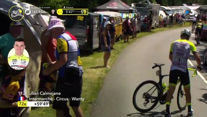 "Ce n’est jamais agréable de taper le bitume" : La mise au point de Lilian Calmejane après son accrochage avec un spectateur sur le Tour de France
